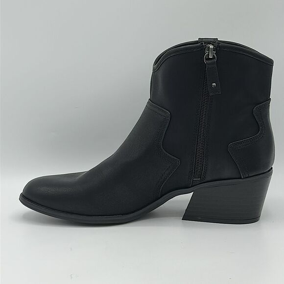 Dr. Scholl's Black Leather Ankle Booties Size 10M - Picture 6 of 13